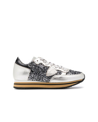 Philippe Model Tropez Higher Flock Sneakers