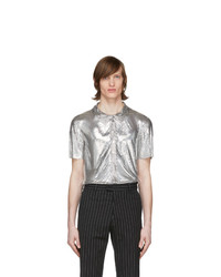 Silver Mesh Short Sleeve Shirt