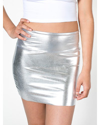 American Apparel Shiny Late Night Mini Skirt
