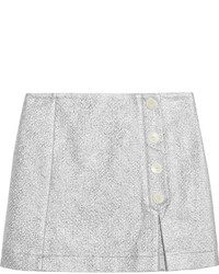 MAISON KITSUNE Maison Kitsun Metallic Cotton Blend Cloqu Mini Skirt