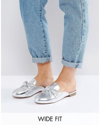 Asos Marie Wide Fit Bow Flat Mules
