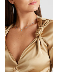 Diane Kordas 5 Star 18 Karat White Gold Diamond Necklace