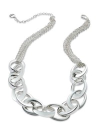 Alfani Silver Tone Strand Link Frontal Necklace