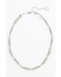 Anne Klein Collar Necklace Silver