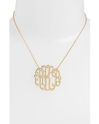 Argentovivo Argento Vivo Personalized Large 3 Initial Letter Monogram Necklace