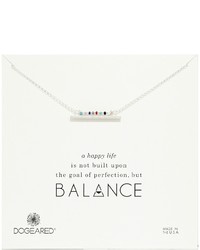 Dogeared Balance Smooth Bar W Multicolored Seed Bead Bar Necklace Necklace