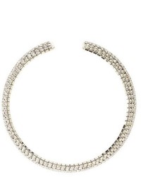 Charlotte Russe Curved Rhinestone Choker Necklace