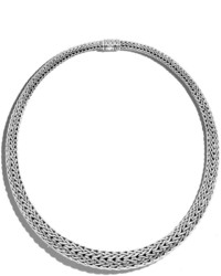 John Hardy Classic Chain Sterling Silver Collar Necklace 18