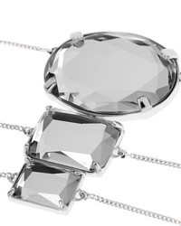 Maison Margiela Convertible Silver Crystal Necklace One Size