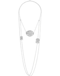 Maison Margiela Convertible Silver Crystal Necklace One Size