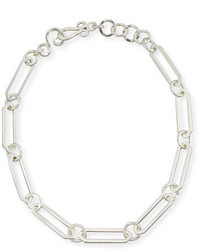 Stephanie Kantis Courtly Chain Link Necklace Silver 18