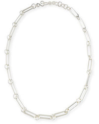 Stephanie Kantis Courtly Chain Link Necklace Silver 36