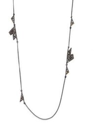 Alexis Bittar Crystal Encrusted Origami Station Necklace