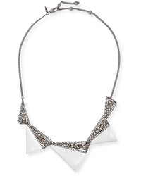Alexis Bittar Crystal Origami Bib Necklace