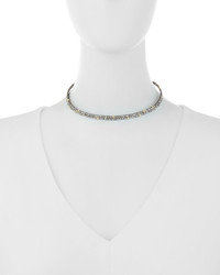 Alexis Bittar Crystal Spike Choker Necklace