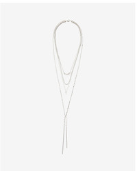 Express Cubic Zirconia Nested Drop Necklace