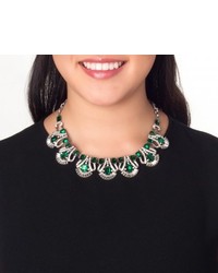 Ben-Amun Emerald And Crystal Statet Necklace