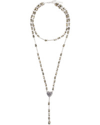 Givenchy Faceted Stone Rosary Necklace