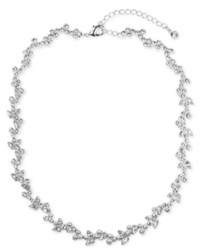 Givenchy Necklace Silver Tone Crystal
