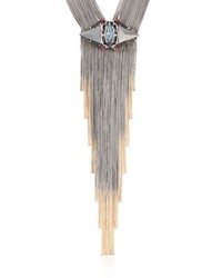 Iosselliani Swarovski Crystal Tribal Deco Y Necklace