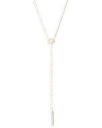 Lana Jewelry Bond 14k Yellow Gold Long Circle Lariat Necklace