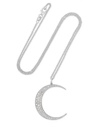 Andrea Fohrman Luna Large 18 Karat White Gold Diamond Necklace