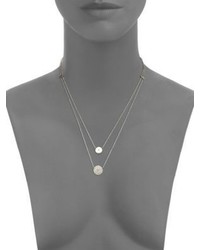 Michael Kors Michl Kors Brilliance Layered Disc Chain Necklace