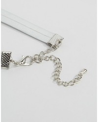 Asos Mini Sleek Metallic Choker Necklace