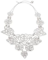 Kate Spade New York Crystal Rose Pave Statet Necklace