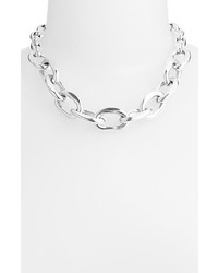 Nordstrom Chunky Link Collar Necklace Silver