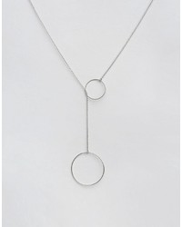 NY:LON Nylon Double Circle Geo Necklace
