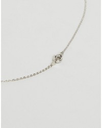 NY:LON Nylon Silver Plated Thread Thru Necklace