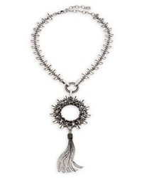 Dannijo Nyx Crystal Tassel Necklace
