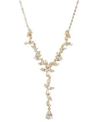 Nadri Papillon Crystal Y Necklace