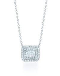 Kwiat Radiant Cut Diamond Necklace