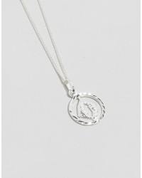 Reclaimed Vintage Sterling Silver Pisces Zodiac Necklace