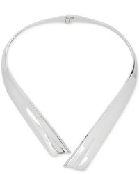 Robert Lee Morris Soho Silver Tone Sculptural Hinged Collar Necklace