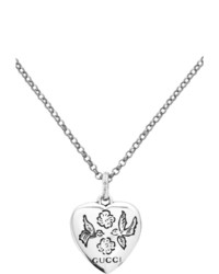 Gucci Silver Blind For Love Necklace