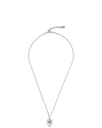 Gucci Silver Ghost Heart Necklace