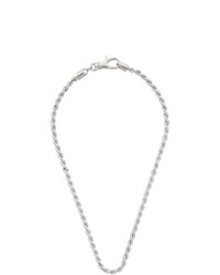 Martine Ali Silver Layered Rope Chain Necklace