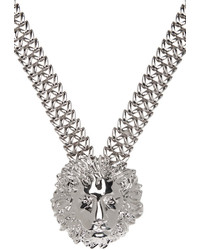 Versus Silver Lion Necklace