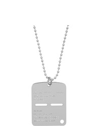 1017 Alyx 9Sm Silver Military Tag Necklace