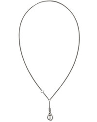 Ann Demeulemeester Silver Organic Clasp Necklace