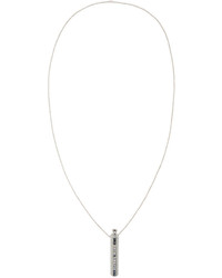 Palm Angels Silver Pipe Necklace