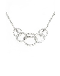 Judith Jack Silver Sparkle Crystal Collar Necklace