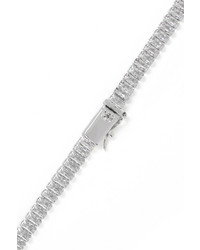 Kenneth Jay Lane Silver Tone Cubic Zirconia Necklace