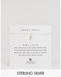 Dogeared Sterling Silver Sweet Treat Ice Cream Cone Make A Wish Necklace
