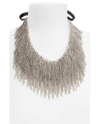 Tasha Raining Chains Collar Necklace Silver