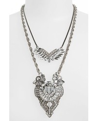 Tildon 3 In 1 Art Deco Crystal Statet Necklace