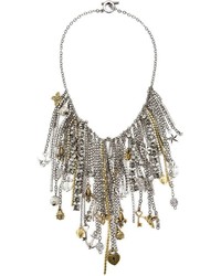 Vera Wang Multi Chain And Charms Necklace